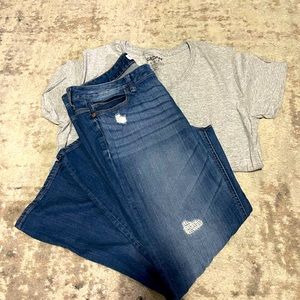 Express Modern Boyfriend relaxed fit low rise jeans 👖